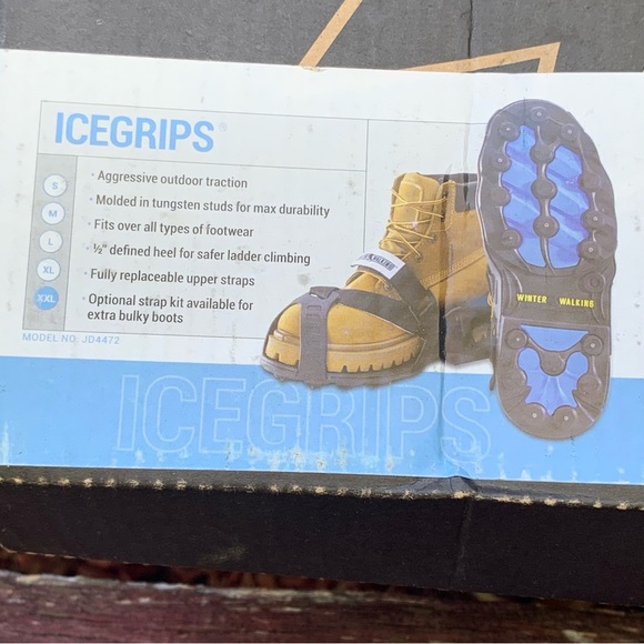 Winter Walking ICEGRIPS Sandal Ice Cleats | Size XL | Black | Style - JD4472 - Picture 13 of 13